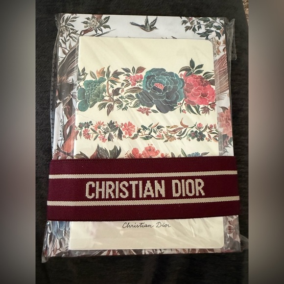 Christian Dior floral 2 pack notebook set NEW - Picture 1 of 4